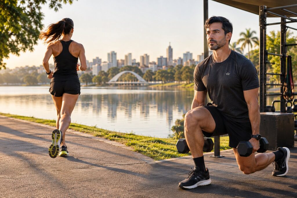 Treinamento de força para corrida: o elo perdido entre rendimento e longevidade na Pampulha